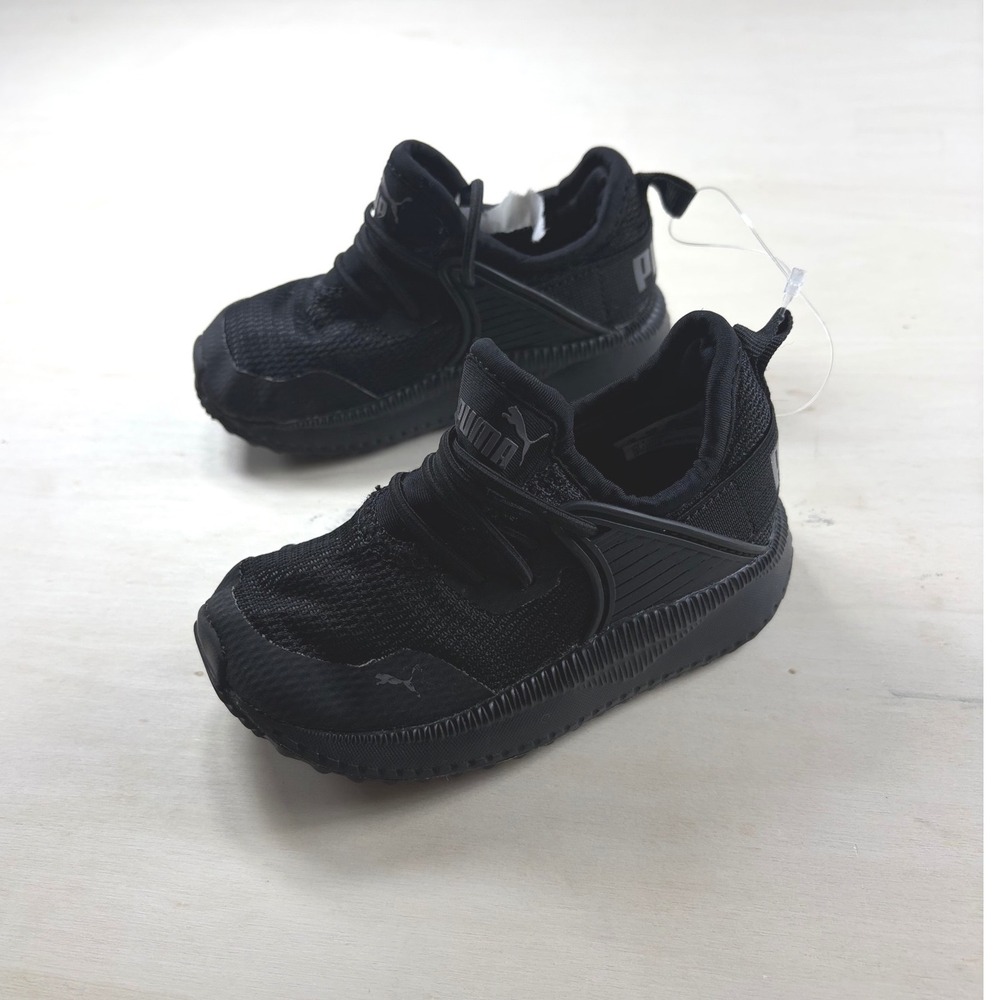 Puma Pacer Next Cage Triple Black Mesh Athletic Sneakers Toddler Size 5